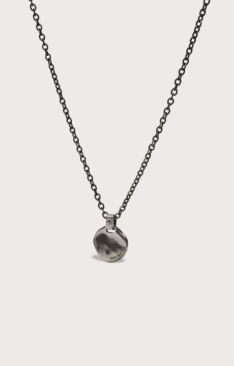 Men's necklace with medal pendant and diamond, VINTAGE Men's necklace with medal pendant and diamond, VINTAGE, hi-res-1