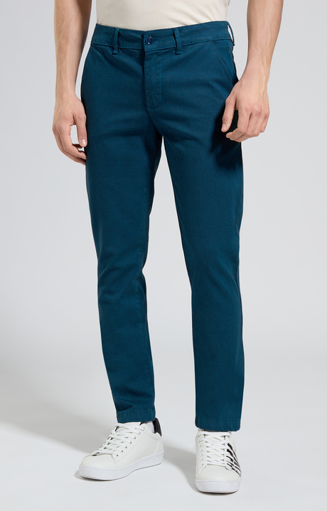 Men's slim fit pants, SAILOR BLUE Men's slim fit pants, SAILOR BLUE, hi-res-1