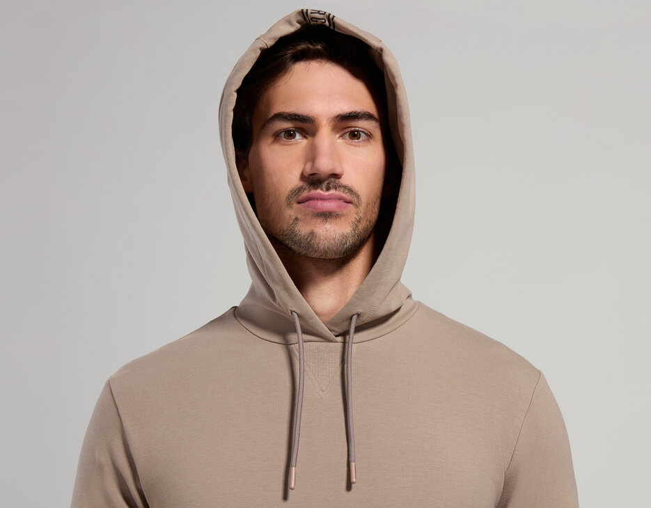 Men's stretch hoodie, CINDER Men's stretch hoodie, CINDER, hi-res-1