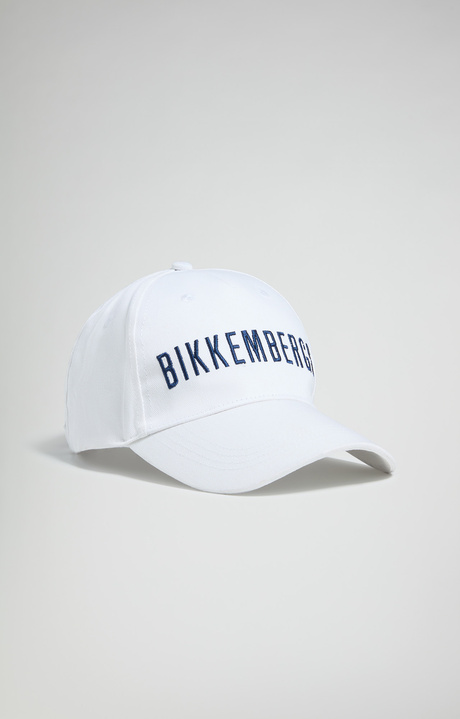 Embroidered men's baseball cap, WHITE Embroidered men's baseball cap, WHITE, hi-res-1