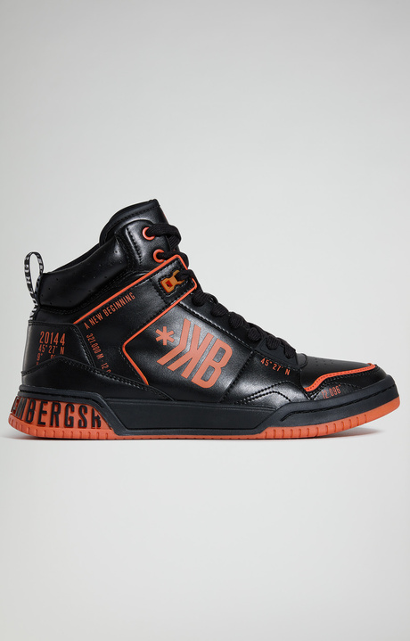 Shaq M holographic men's sneakers, BLACK/ORANGE Shaq M holographic men's sneakers, BLACK/ORANGE, hi-res-1