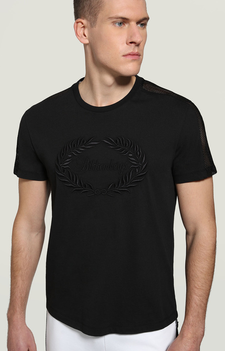 Men's T-Shirt cursive logo, BLACK Men's T-Shirt cursive logo, BLACK, hi-res-1