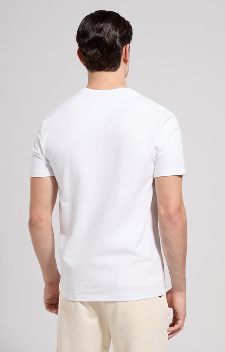 Men's slim fit print T-shirt, WHITE Men's slim fit print T-shirt, WHITE, hi-res-1