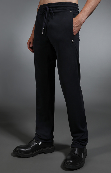 Men's navy blue jogging trousers, NAVY Men's navy blue jogging trousers, NAVY, hi-res-1