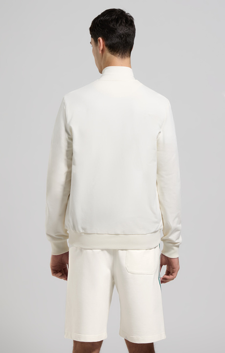 Men's sweatshirt with tape, MARSHMALLOW Men's sweatshirt with tape, MARSHMALLOW, hi-res-1