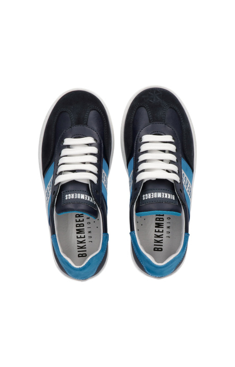 Kurling boy's sneakers, BLUE/SKY BLUE Kurling boy's sneakers, BLUE/SKY BLUE, hi-res-1
