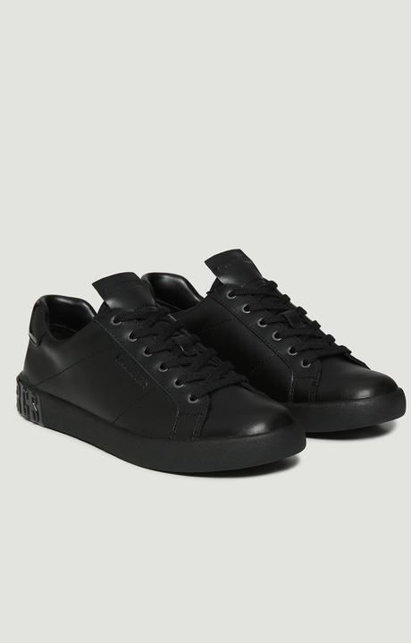 Sheba women's  sneakers with patent leather details, BLACK/BLACK Sheba women's  sneakers with patent leather details, BLACK/BLACK, hi-res-1