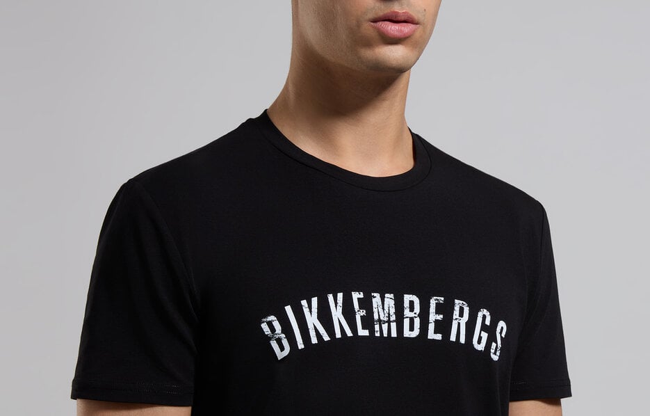 Men's print T-shirt, BLACK Men's print T-shirt, BLACK, hi-res-1