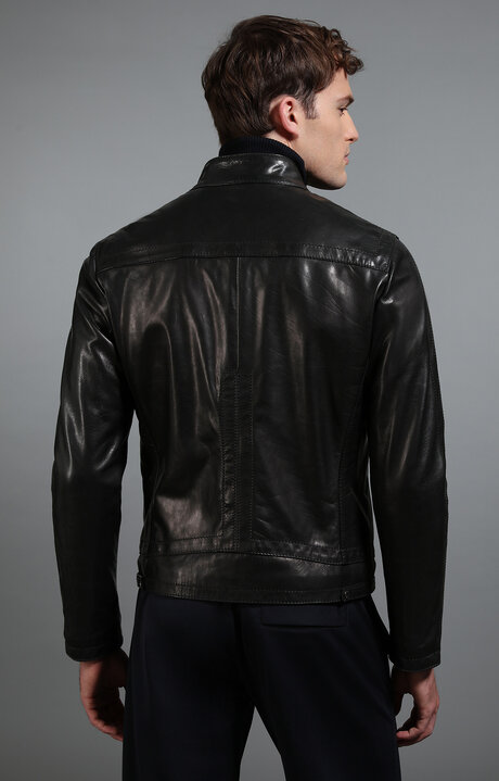 PELLE GIUBBOTTO - BLOUSON, BLACK, hi-res-1
