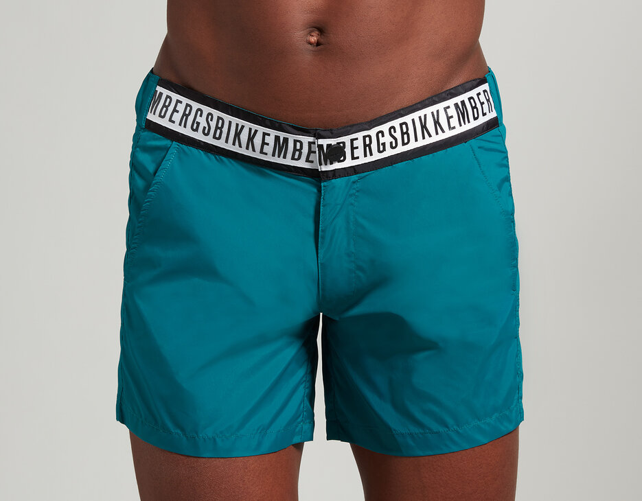 Men's short swim trunks, EVERGLADE Men's short swim trunks, EVERGLADE, hi-res-1