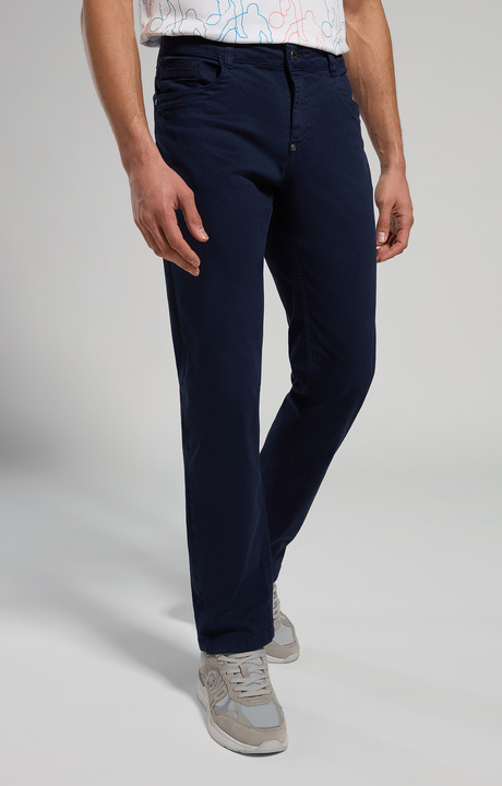 Garment-dyed men's pants, DRESS BLUES Garment-dyed men's pants, DRESS BLUES, hi-res-1