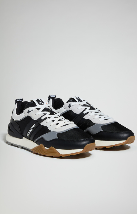 Men's sneakers - Retrò M, BLACK/SILVER/WHITE Men's sneakers - Retrò M, BLACK/SILVER/WHITE, hi-res-1