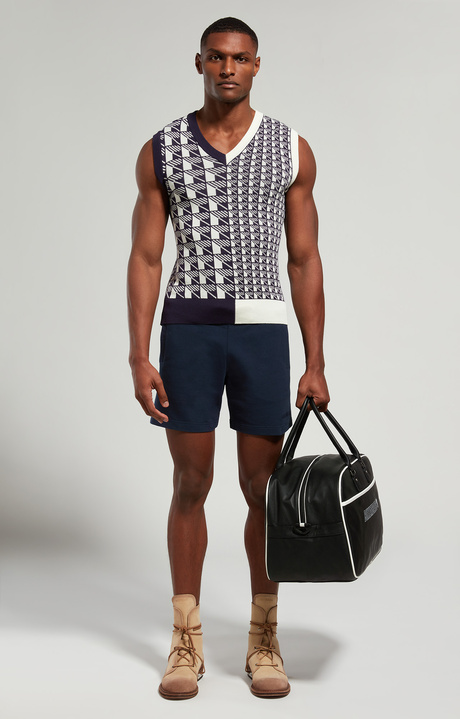Embroidered men's shorts, DRESS BLUES, hi-res-1