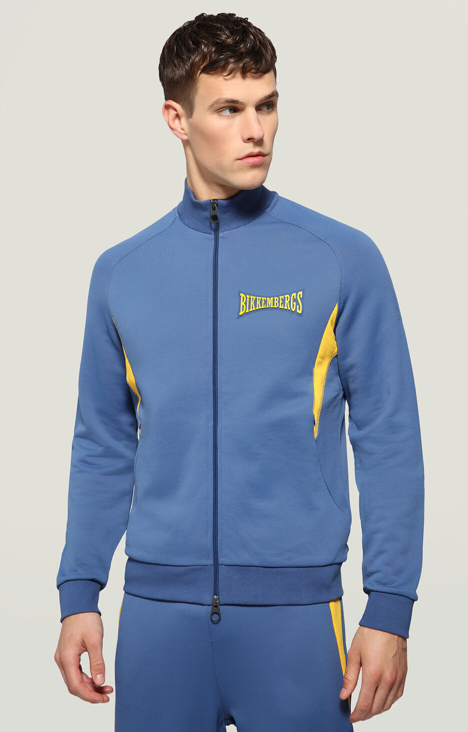 Jacket with inserts and textured logo, BLUE Jacket with inserts and textured logo, BLUE, hi-res-1