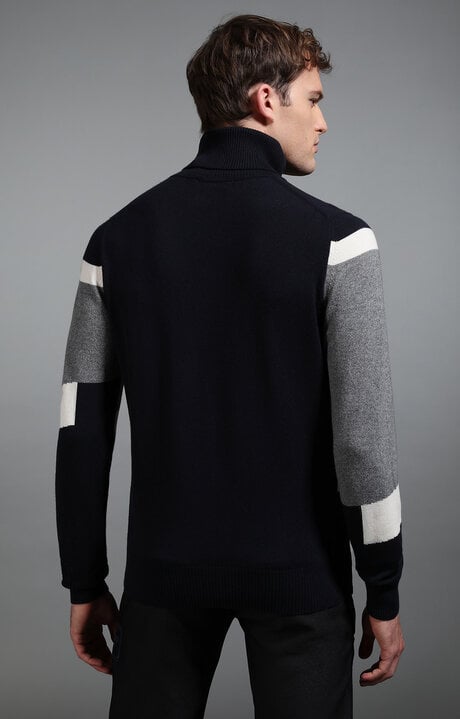 MAGLIA - KNITWEAR, NAVY/GREY, hi-res-1