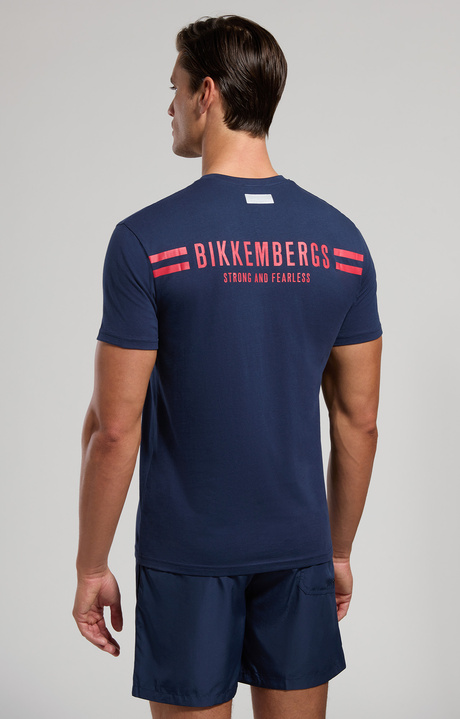 Men's print T-shirt, NAVY, hi-res-1