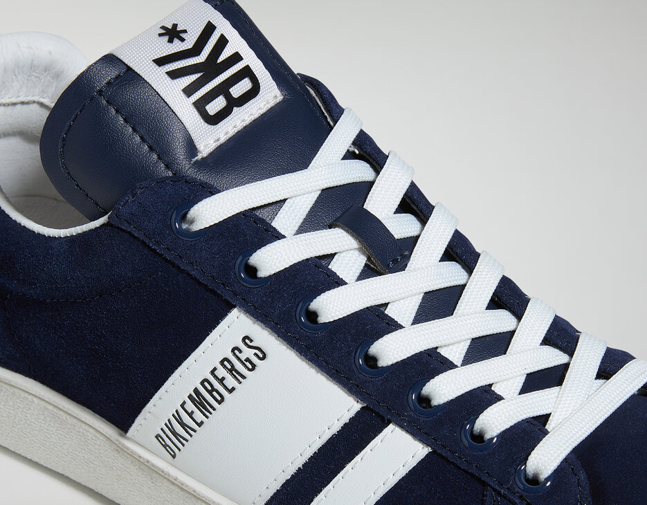 Men's sneakers - Recoba  logo, NAVY/WHITE Men's sneakers - Recoba  logo, NAVY/WHITE, hi-res-1