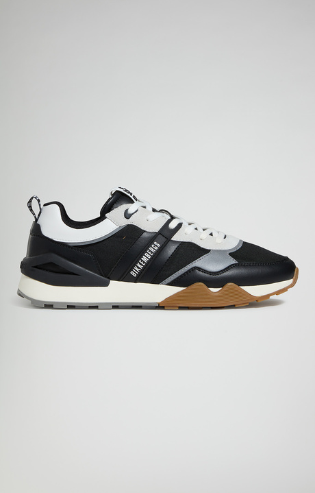 Men's sneakers - Retrò M, BLACK/SILVER/WHITE Men's sneakers - Retrò M, BLACK/SILVER/WHITE, hi-res-1