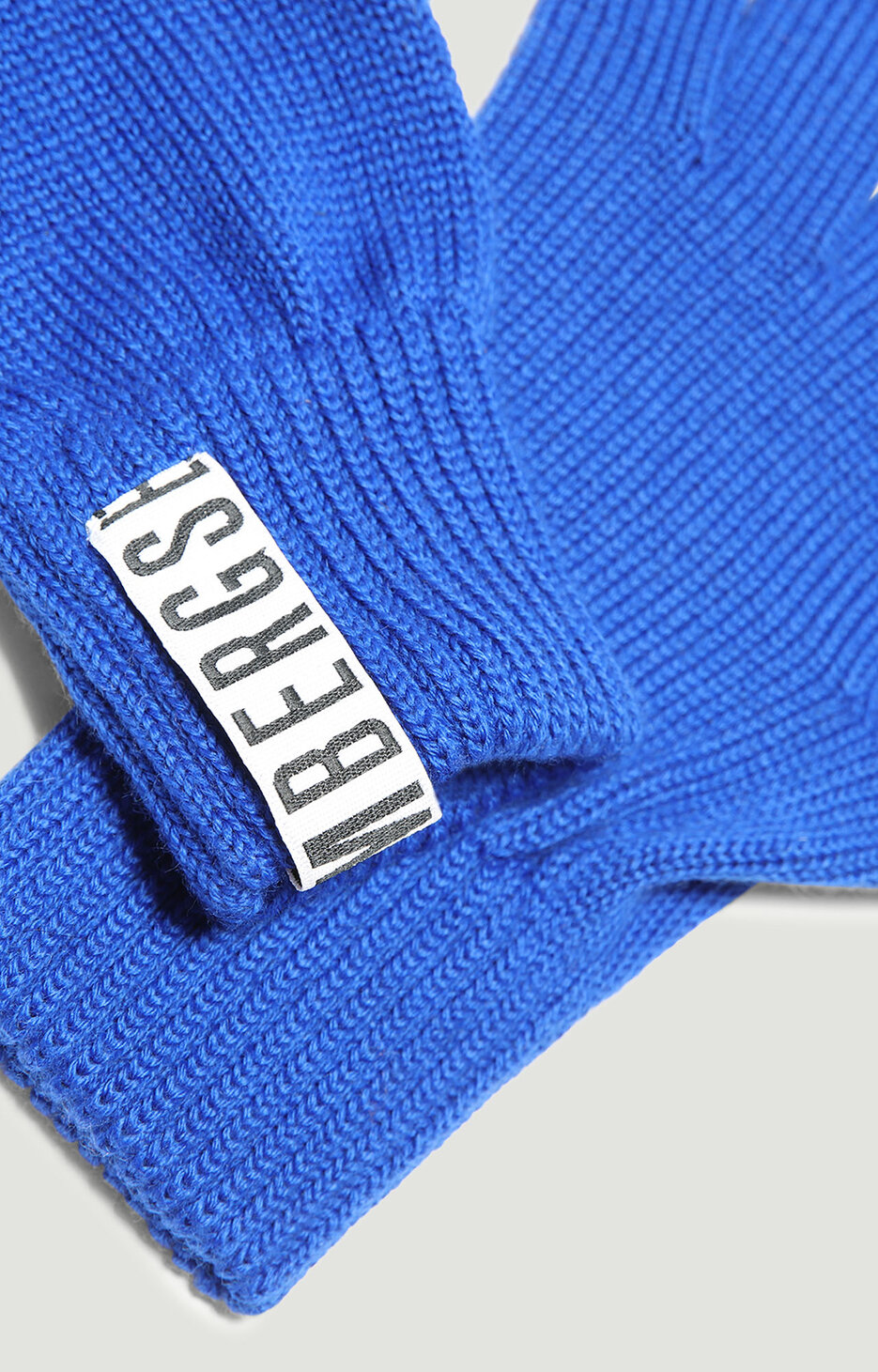 Men's gloves in blended wool, BLUE Men's gloves in blended wool, BLUE, hi-res-1