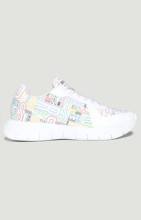 Women's sneakers Falyn with prints, WHITE Women's sneakers Falyn with prints, WHITE, hi-res-1