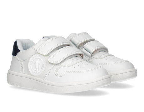 LOW CUT VELCRO SNEAKER, WHITE/BLUE, hi-res-1