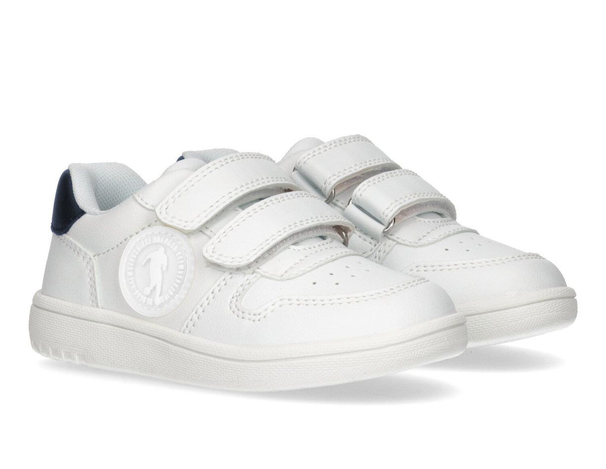 LOW CUT VELCRO SNEAKER, WHITE/BLUE, hi-res-1